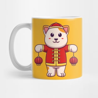 Cute Chinese cat artwork Mug